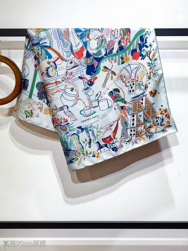 Hermes silk Scarf 90X90cm E032924